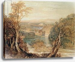 Постер Тернер Уильям (William Turner) The River Wharfe with a distant view of Barden Tower Постер Тернер Уильям (William Turner) The River Wharfe with a distant view of Barden Tower