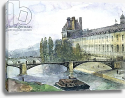 Постер Гране Франсуа View of the Pavillon de Flore of the Louvre, 1844 Постер Гране Франсуа View of the Pavillon de Flore of the Louvre, 1844