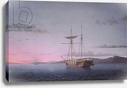 Постер Лэйн Фитц Lumber Schooners at Evening on Penobscot Bay, 1863 Постер Лэйн Фитц Lumber Schooners at Evening on Penobscot Bay, 1863