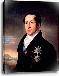 Постер Тропинин Василий Portrait of Prince Sergej Golitsyn, post 1828 Постер Тропинин Василий Portrait of Prince Sergej Golitsyn, post 1828