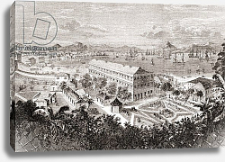 Постер View of Hong Kong and its harbour in the 1850's. From L'Univers Illustre, published Paris 1858. Постер View of Hong Kong and its harbour in the 1850's. From L'Univers Illustre, published Paris 1858.
