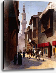 Постер Жером Жан Леон A Street in Cairo, Постер Жером Жан Леон A Street in Cairo,