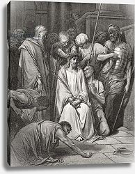 Постер Доре Гюстав The Crown of Thorns, illustration from Dore's 'The Holy Bible', engraved by Pannemaker, 1866 Постер Доре Гюстав The Crown of Thorns, illustration from Dore's 'The Holy Bible', engraved by Pannemaker, 1866