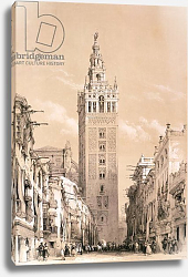 Постер Робертс Давид The Giralda, Seville, from 'Picturesque Sketches in Spain', c.1832-33 Постер Робертс Давид The Giralda, Seville, from 'Picturesque Sketches in Spain', c.1832-33