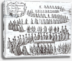 Постер Холлар Вецеслаус (грав) Grand Procession of the Sovereign and the Knights of the Garter at Windsor, 1672 Постер Холлар Вецеслаус (грав) Grand Procession of the Sovereign and the Knights of the Garter at Windsor, 1672