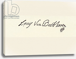 Постер Бетховен Людвиг Signature of Ludvig van Beethoven Постер Бетховен Людвиг Signature of Ludvig van Beethoven