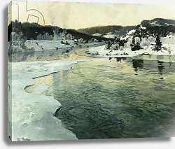 Постер Фалоу Фритц Winter on the Mesna River Near Lillehammer, c. 1905-06 Постер Фалоу Фритц Winter on the Mesna River Near Lillehammer, c. 1905-06