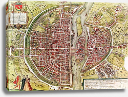 Постер Браун Георг Map of Paris from 'Civitates orbis terrarrum' by Georg Braun and Franz Hogenbergh, French, 1572-1617 Постер Браун Георг Map of Paris from 'Civitates orbis terrarrum' by Georg Braun and Franz Hogenbergh, French, 1572-1617