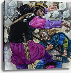 Постер Хук Ричард (дет) Balin pierces the breast of King Pellam, 1972 Постер Хук Ричард (дет) Balin pierces the breast of King Pellam, 1972