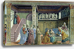 Постер Гирландайо Доменико The Birth of the Virgin, 1486-90 Постер Гирландайо Доменико The Birth of the Virgin, 1486-90