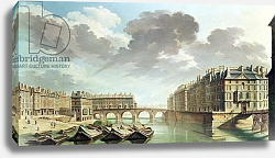 Постер Рагуне Николя The Ile Saint-Louis and the Pont Marie in 1757 Постер Рагуне Николя The Ile Saint-Louis and the Pont Marie in 1757