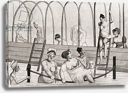 Постер A public bath in France in the 19th century, published 1909. Постер A public bath in France in the 19th century, published 1909.