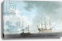 Постер Кливли Роберт English Ships of War, one firing a Salute Постер Кливли Роберт English Ships of War, one firing a Salute