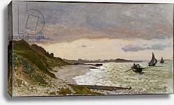 Постер Моне Клод (Claude Monet) The Seashore at Sainte-Adresse, 1864 Постер Моне Клод (Claude Monet) The Seashore at Sainte-Adresse, 1864