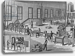 Постер Школа: Американская 20в. Norton's improved automatic machinery for making tin cans, c.1901 Постер Школа: Американская 20в. Norton's improved automatic machinery for making tin cans, c.1901