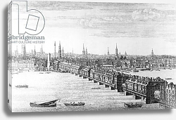 Постер Бак Натаниель (грав) West Front of London Bridge, 1749 Постер Бак Натаниель (грав) West Front of London Bridge, 1749