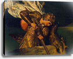 Постер Ингрес Джин Ruggiero Rescuing Angelica, detail of Ruggiero, 1819 Постер Ингрес Джин Ruggiero Rescuing Angelica, detail of Ruggiero, 1819