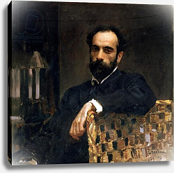 Постер Серов Валентин Portrait of the artist Isaak Ilyich Levitan, 1893 Постер Серов Валентин Portrait of the artist Isaak Ilyich Levitan, 1893