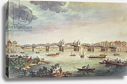 Постер Школа: Английская 18в. View of the Bridge over the Thames at Hampton Court, engraved by John Bowles Постер Школа: Английская 18в. View of the Bridge over the Thames at Hampton Court, engraved by John Bowles