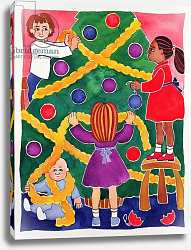 Постер Бакстер Кэти (совр) Decorating the Christmas Tree 2 Постер Бакстер Кэти (совр) Decorating the Christmas Tree 2