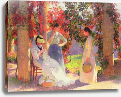 Постер Мартин Генри Sewing Scene under the Pergola at Marquayrol, 1902 Постер Мартин Генри Sewing Scene under the Pergola at Marquayrol, 1902