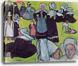 Постер Бернард Эмиль Bretons in a Field or, The Pardon, 1888 Постер Бернард Эмиль Bretons in a Field or, The Pardon, 1888