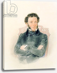 Постер Соколов Петр Portrait of Alexander Pushkin 1836 Постер Соколов Петр Portrait of Alexander Pushkin 1836