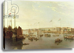 Постер Даниэль Уильям The European Factories, Canton, 1806 Постер Даниэль Уильям The European Factories, Canton, 1806