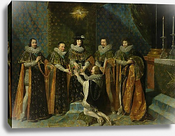 Постер Шампень Филипп Louis XIII Receiving Henri d'Orleans Duc de Longueville, into the Order of the Saint Esprit, 1633 Постер Шампень Филипп Louis XIII Receiving Henri d'Orleans Duc de Longueville, into the Order of the Saint Esprit, 1633