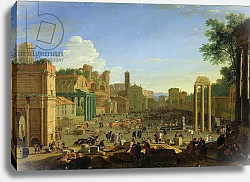 Постер Сваневольт Херман View of the Campo Vaccino in Rome, c.1631 Постер Сваневольт Херман View of the Campo Vaccino in Rome, c.1631
