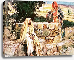 Постер Хэтерелл Уильям Christ and the Woman of Samaria Постер Хэтерелл Уильям Christ and the Woman of Samaria