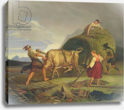 Постер Васман Рудольф Harvesting the Hay Before the Storm, 1844 Постер Васман Рудольф Harvesting the Hay Before the Storm, 1844