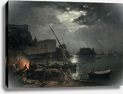 Постер Щедрин Сильвестр View of Naples in Moonlight, 1829 Постер Щедрин Сильвестр View of Naples in Moonlight, 1829