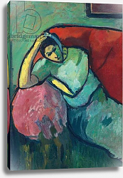 Постер Явленский Алексей Seated Woman, 1909 Постер Явленский Алексей Seated Woman, 1909