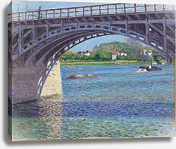 Постер Кайботт Гюстав (Gustave Caillebotte) The Bridge at Argenteuil and the Seine, c.1883 Постер Кайботт Гюстав (Gustave Caillebotte) The Bridge at Argenteuil and the Seine, c.1883