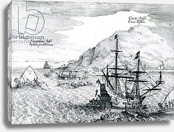 Постер Мериан Мэтьюс View of Cocos Island and Verraders Island, 1655 Постер Мериан Мэтьюс View of Cocos Island and Verraders Island, 1655