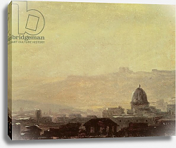 Постер Валенсьен Пьер Houses Dominated by a Dome, Rome Постер Валенсьен Пьер Houses Dominated by a Dome, Rome