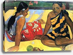 Постер Гоген Поль (Paul Gauguin) Две таитянки (Что нового, Parau api) Постер Гоген Поль (Paul Gauguin) Две таитянки (Что нового, Parau api)