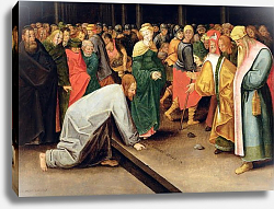 Постер Брейгель Питер Старший Christ and the women taken in adultery, 1628 Постер Брейгель Питер Старший Christ and the women taken in adultery, 1628