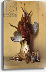 Постер Одри Жан-Батист Still Life with a Hare, a Pheasant and a Red Partridge, 1753 Постер Одри Жан-Батист Still Life with a Hare, a Pheasant and a Red Partridge, 1753