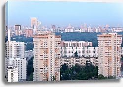 Постер Высотные здания, панорама. Москва, Россия Постер Высотные здания, панорама. Москва, Россия