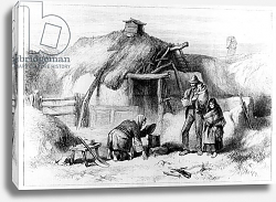 Постер Школа: Ирландская 19в. Bog-Trotters Cabin, from 'The Illustrated London News' 1879 Постер Школа: Ирландская 19в. Bog-Trotters Cabin, from 'The Illustrated London News' 1879