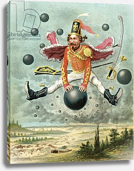 Постер Бишар Альфонс Baron Munchausen riding a cannonball during the fight with Tippoo, c.1886 Постер Бишар Альфонс Baron Munchausen riding a cannonball during the fight with Tippoo, c.1886