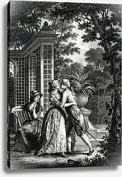 Постер Монсье Николя The First Kiss of Love, illustration from 'La Nouvelle Heloise' by Jean-Jacques Rousseau Постер Монсье Николя The First Kiss of Love, illustration from 'La Nouvelle Heloise' by Jean-Jacques Rousseau