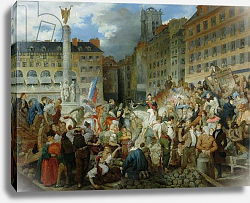 Постер Лафейт Проспер The Duke of Orleans Crossing the Place du Chatelet on 31st July 1830 Постер Лафейт Проспер The Duke of Orleans Crossing the Place du Chatelet on 31st July 1830