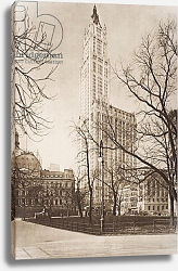 Постер Школа: Английская 20в. The Woolworth Building, New York, illustration from 'The Outline of History' by H.G. Wells, 1920 Постер Школа: Английская 20в. The Woolworth Building, New York, illustration from 'The Outline of History' by H.G. Wells, 1920
