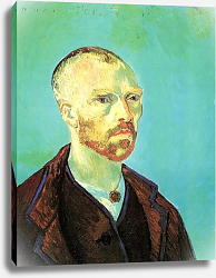 Постер Ван Гог Винсент (Vincent Van Gogh) Автопортрет (Посвященный Полю Гогену) Постер Ван Гог Винсент (Vincent Van Gogh) Автопортрет (Посвященный Полю Гогену)