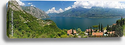 Постер Италия. Panorama Limone, Gardasee Постер Италия. Panorama Limone, Gardasee