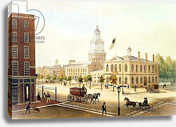 Постер Коллнер Август State House, Philadelphia, engraved by Deroy Постер Коллнер Август State House, Philadelphia, engraved by Deroy