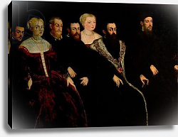 Постер Тинторетто Джакопо Seven members of the Soranzo Family Постер Тинторетто Джакопо Seven members of the Soranzo Family